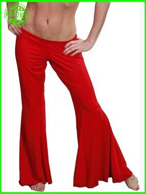 Harem Yoga Pants Low Rise Flared Comfort Spandex Dance Pants Long 36-37